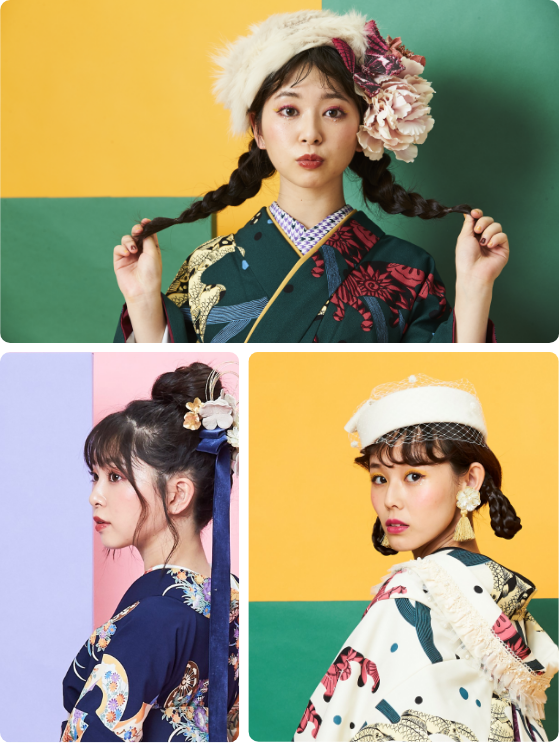 着物姫の振袖ヘアメイクイメージ