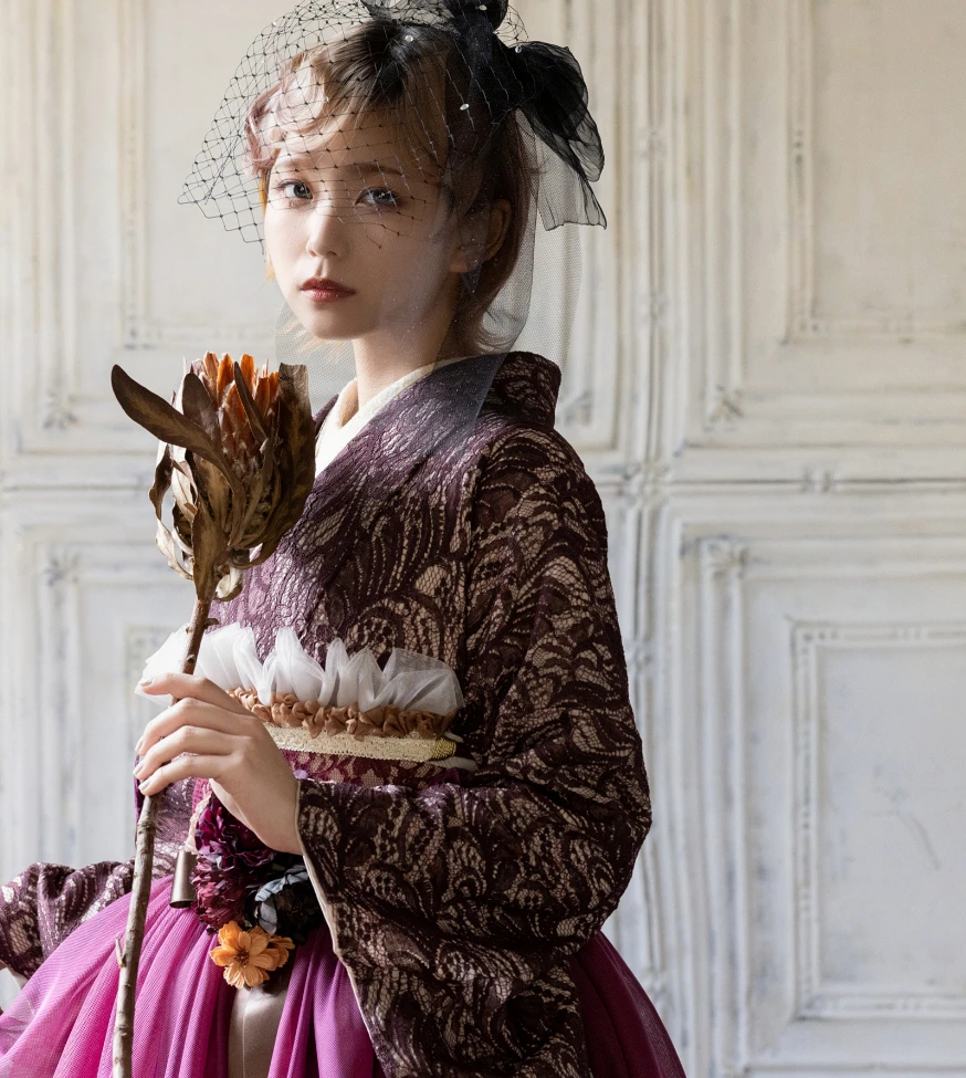 個性派の袴の画像