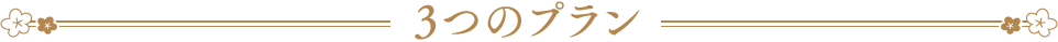 3つのプラン